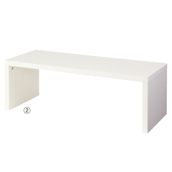 ストア・エキスプレス 木製ローテーブル W90cm ホワイト 2243-223（直送品）