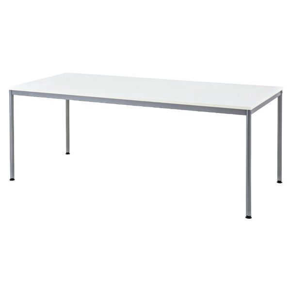 ストア・エキスプレス ミーティングテーブル W150cm ホワイト 7086-103（直送品）