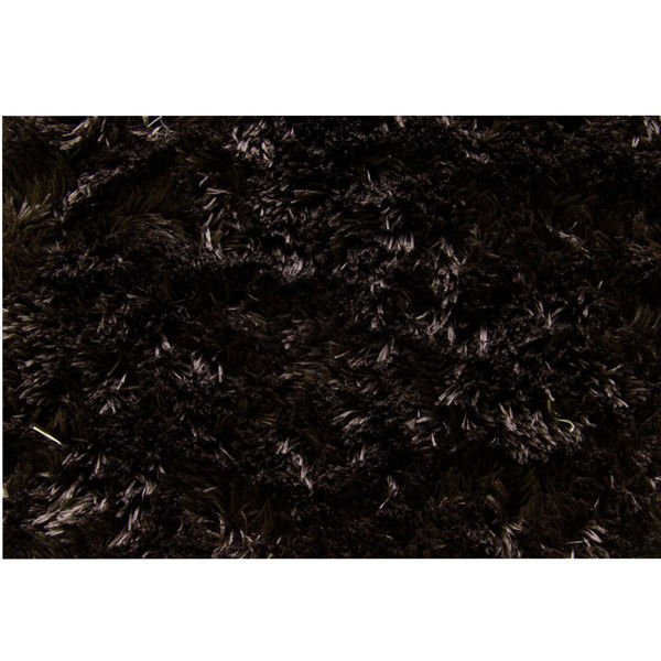イケヒコ ラグ カーペット 1畳タイプ シャギー調 『ラルジュ』 ブラウン 約100×150cm 楕円1280200060803 1枚（直送品）