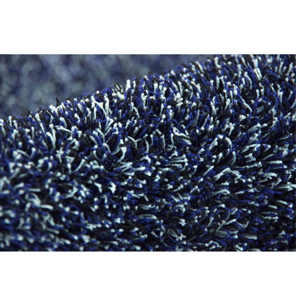 イケヒコ ラグ 1.5畳タイプ 洗える 『ノベル』 ブルー 約130×185cm すべりにくい裏地加工 3964259 1枚（直送品）