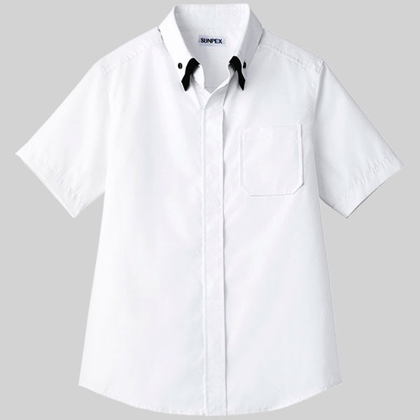 男女兼用シャツ半袖 M ホワイト ET1313-0002 1着 サーヴォ（旧サンペックスイスト）（直送品）