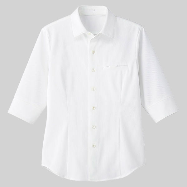 男女兼用シャツ半袖 L ホワイト ET1322-0003 サーヴォ（旧サンペックスイスト）（直送品）