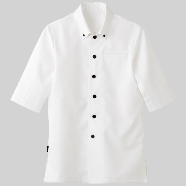 男女兼用シャツ半袖 L ホワイト ET7727-0003 サーヴォ（旧サンペックスイスト）（直送品）