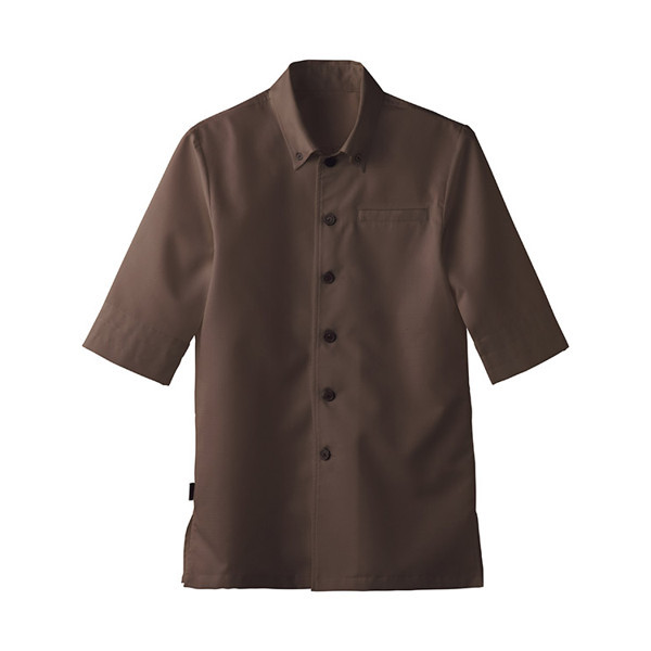 男女兼用シャツ半袖 SS ブラウン ET7728-0021 1着 サーヴォ（旧サンペックスイスト）（直送品）