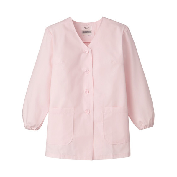 女性用調理衣長袖 3L ピンク FA338-0006 1着 サーヴォ（旧サンペックスイスト）（直送品）