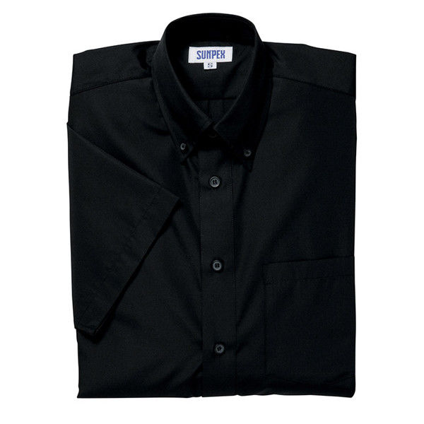 男女兼用半袖シャツ S ブラック Y5811-0001 1着 サーヴォ（旧サンペックスイスト）（直送品）