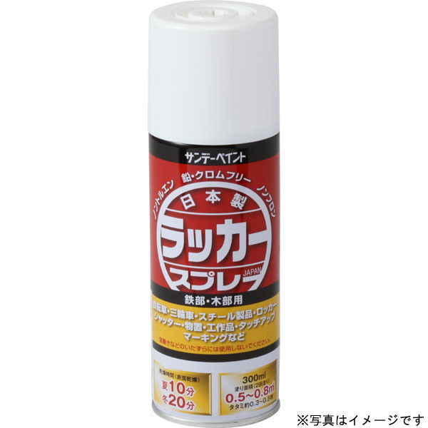 サンデーペイント ラッカースプレーJ オレンジレッド 300ml #20009Y（直送品）