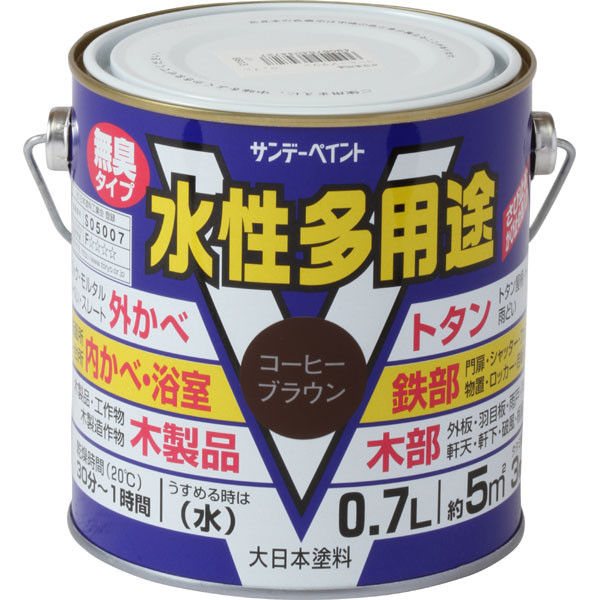 グランド牧場 セレクトセール サンデーペイント 水性多用途 コーヒーブラウン 700ml #23K62 塗装材