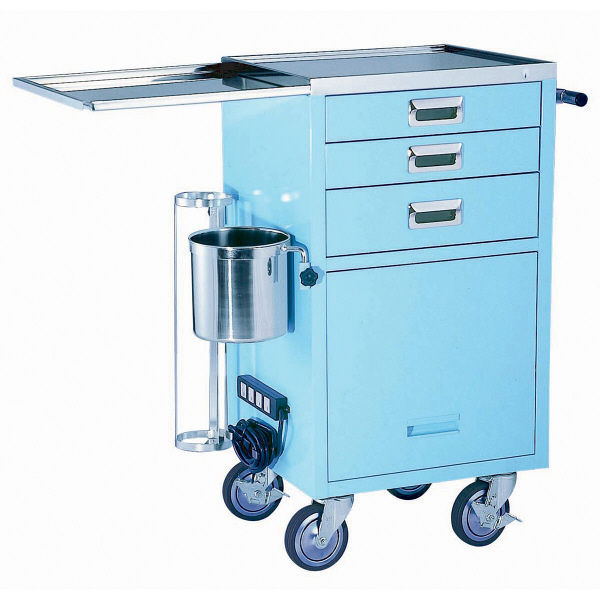 ヒラタニ コンパクト救急カート(3段) ブルー BH-335B 1台 23-3302-01（直送品）