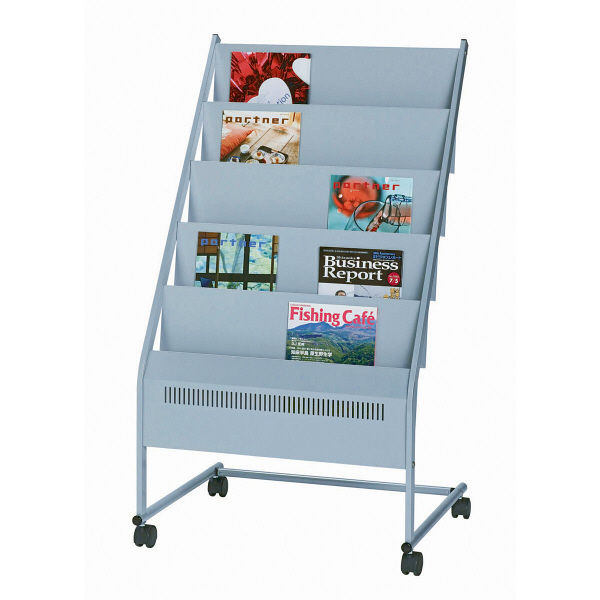 ナカキン マガジンスタンド 3列5段 NMS-350 1台 24-2718-02（直送品）