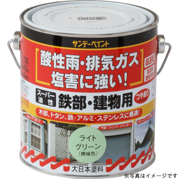 サンデーペイント スーパー油性鉄部建物 つや消し黒 700ml #250950（直送品）