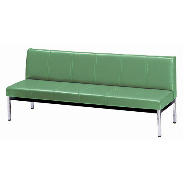 【軒先渡し】ニシキ工業 長イス 背付 幅1500mm モカブラウン IB-15A 1台 23-2072-01-08（直送品）