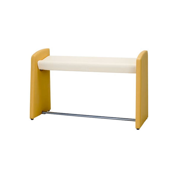 ノーリツイス スタンドベンチ 幅1200mm オレンジ MBC-120-ST 1台 24-4600-00-02（直送品）