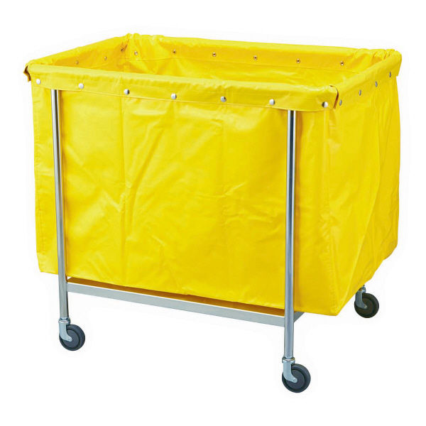 松吉医科器械 カラーランドリーカート 角型 幅600mm イエロー MY-LCSB 1台 24-2527-01-03　マツヨシ（直送品）