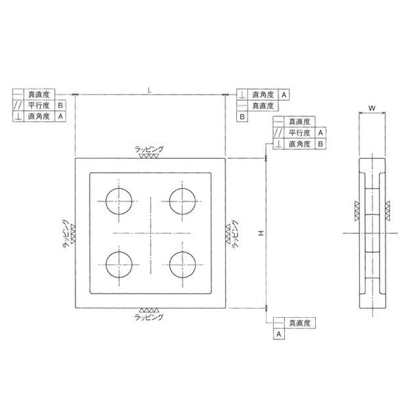 大菱計器製作所 超精密石製マスターアングル 500 GC-1002 1台（直送品）