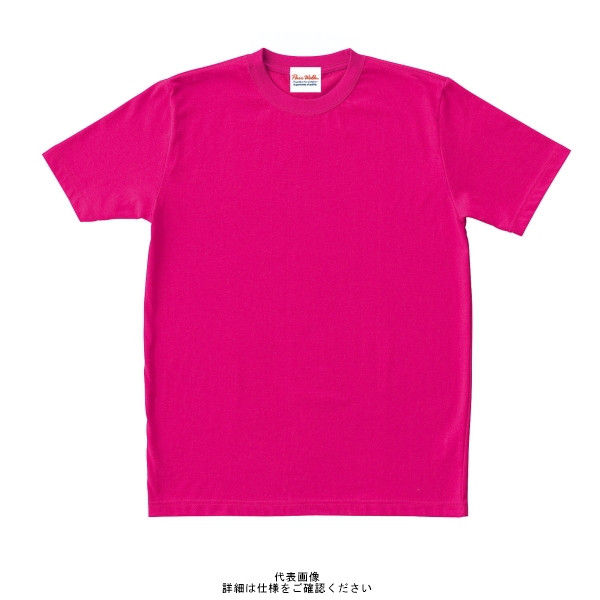 クロダルマ 半袖Tシャツ ショッキングピンク L 006ー78ーL 006-78-L 1セット(2枚)（直送品）