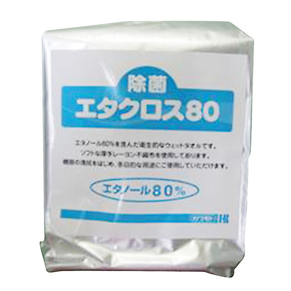 除菌エタクロス80 ジャンボ 詰替 197741 1袋（150枚入） 川本産業（取寄品）