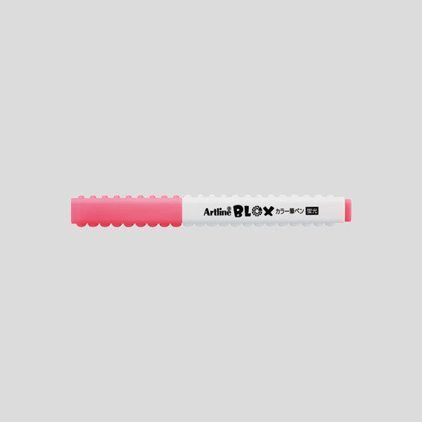 シヤチハタ BLOX カラー筆ペン蛍光 ピンク KTX-FF-P（取寄品）