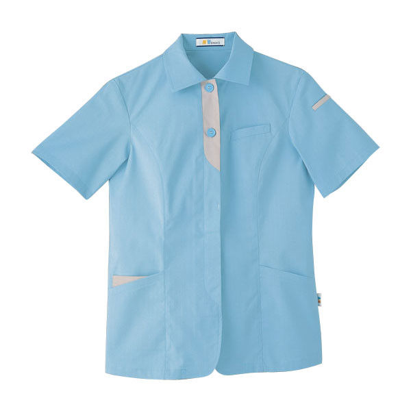 明石スクールユニフォームカンパニー レディース半袖ジャケット スカイブルー 7 UN1919-6-7（直送品）