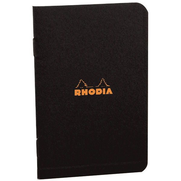 RHODIA(ロディア) Stapled notebook(ホチキス留めノート) 方眼 mini ブラック cf119159 1セット(10冊入)（直送品）