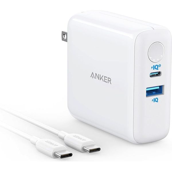 Anker PowerCore III Fusion 5000 USB-C & USB-C ケーブル(1.8m)付属 B1624N21（直送品）