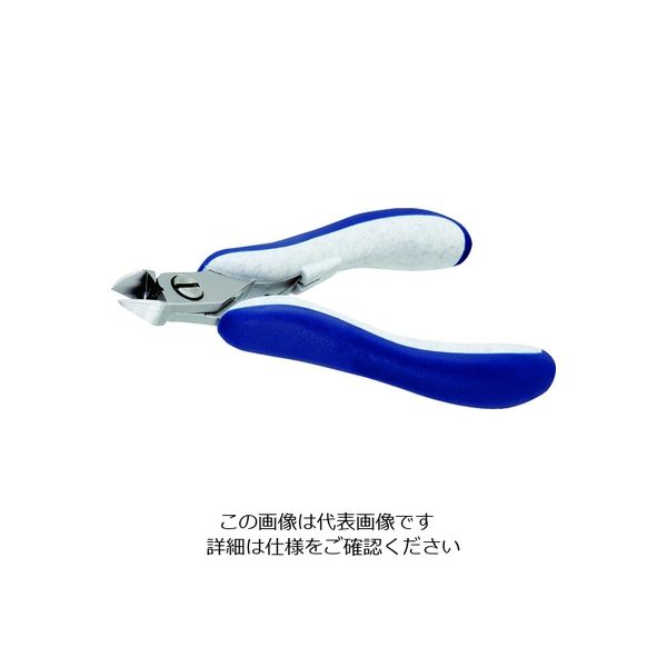 IDEAL-TEK idealtek ESD精密ニッパ 長円形 セミフラッシュ刃 120mm ES5140-CR-BG-IT 1丁（直送品）