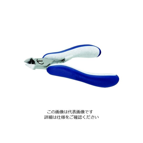 IDEAL-TEK idealtek ESD精密ニッパ 長円形 フルフラッシュ刃 120mm ES5142-CR-BG-IT 1丁（直送品）