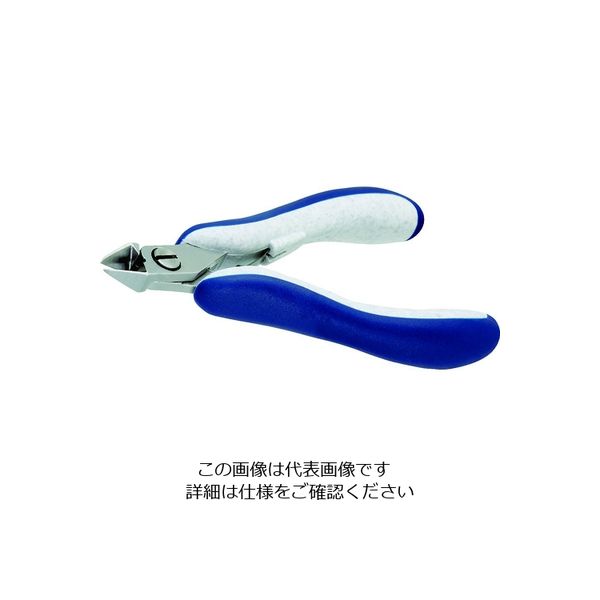 IDEAL-TEK idealtek ESD精密ニッパ 先細形 フラッシュ刃 120mm ES5341-CR-BG-IT 1丁（直送品）