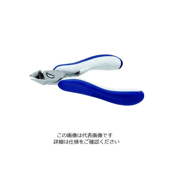IDEAL-TEK idealtek ESD精密ニッパ 先細形 大 フルフラッシュ刃 120mm ES5352-CR-BG-IT 1丁（直送品）