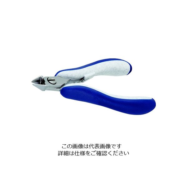 IDEAL-TEK idealtek ESD精密ニッパ 先細形 フルフラッシュ刃 120mm ES5342-CR-BG-IT 1丁（直送品）
