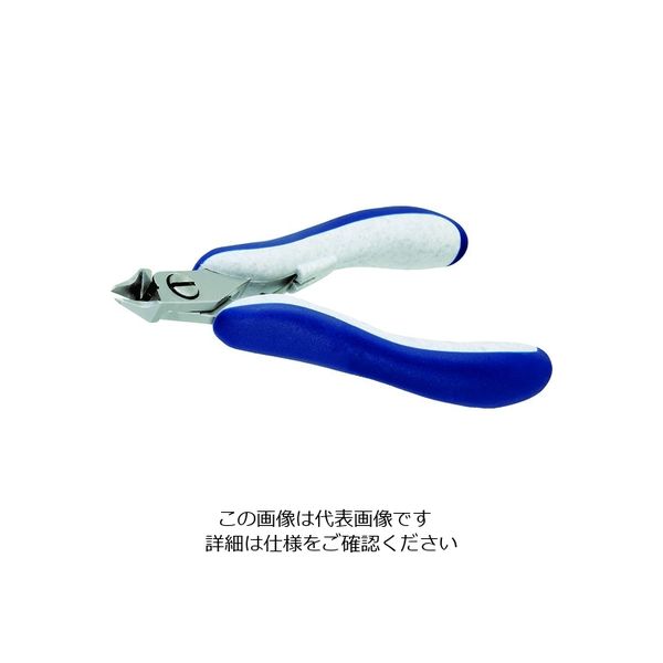 IDEAL-TEK idealtek ESD精密ニッパ 先細リリーブ形 フラッシュ刃 120mm ES5541-CR-BG-IT 1丁（直送品）