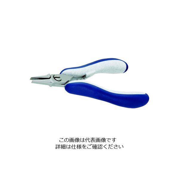IDEAL-TEK idealtek ESD精密プライヤー 直爪・平 130mm ギザ付 ES6012-CR-BG-IT 1丁（直送品）