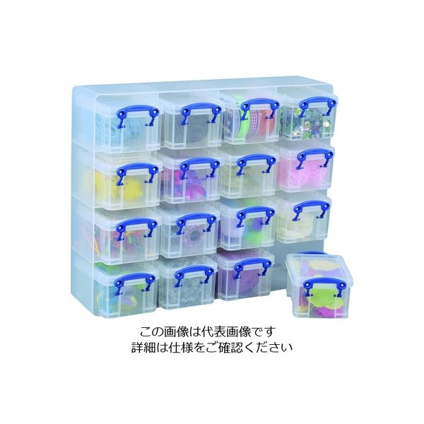 RUP 収納ケース オーガナイザー 0.14L クリア 0.14-16ORGCLEAR 1セット(16個)（直送品）