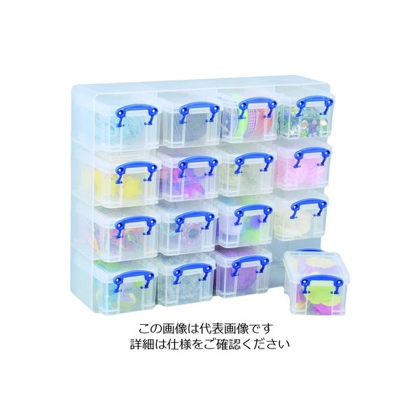 Really Useful Products RUP 収納ケース オーガナイザー 0.3L クリア 0.3-16ORGC 1セット(16個)（直送品）