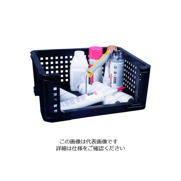 Really Useful Products RUP メッシュコンテナ オープンタイプ 18L ブラック 18OF 1個 195-6696（直送品）