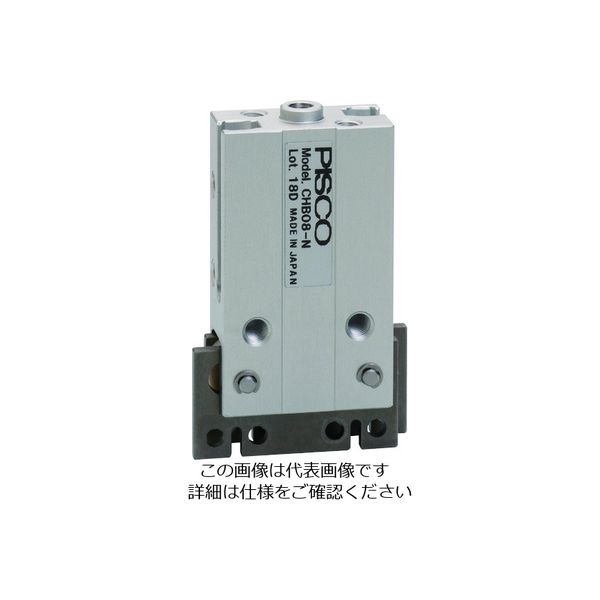 日本ピスコ ピスコ エアチャック 平行チャックマルチタイプ ボディ厚10mm 複動式 CHB08-D 1個 195-4984（直送品）