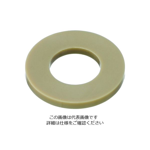 ケミカルスクリュー ポリエーテルエーテルケトン ワッシャー M6用 (100個入) PEEK/W 6.4-12.5-1.6 1袋(100個)（直送品）