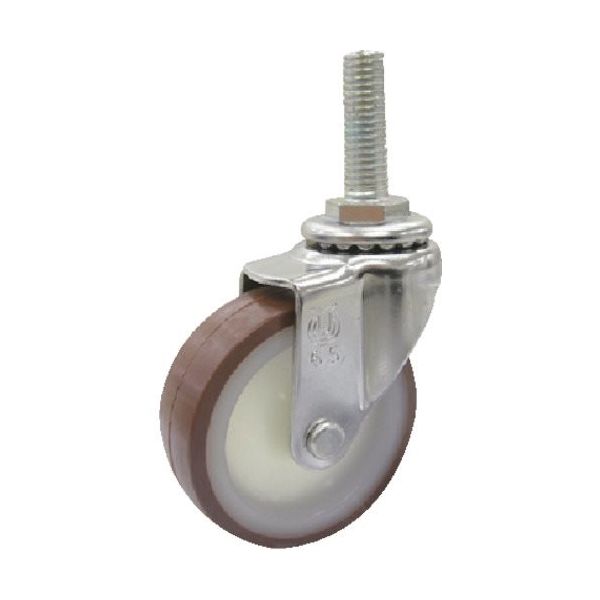 ユーエイ ねじ込みキャスターステンレス製自在車 65径 P1.75
