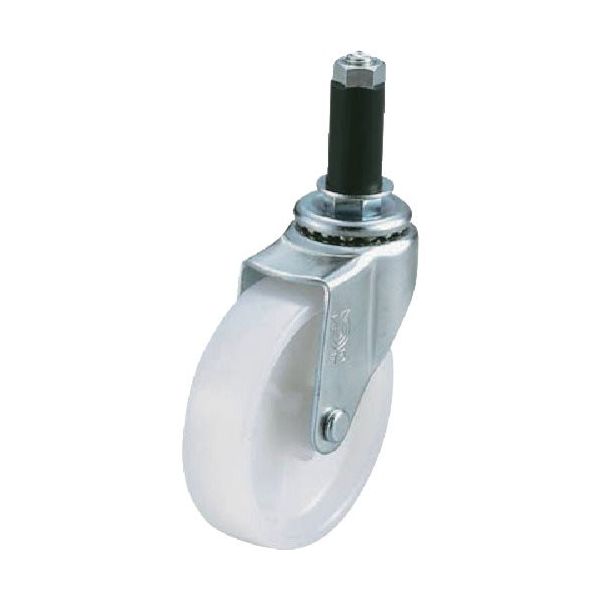 ユーエイ ゴムパイプ18径差込みキャスター自在車 65径 LTF