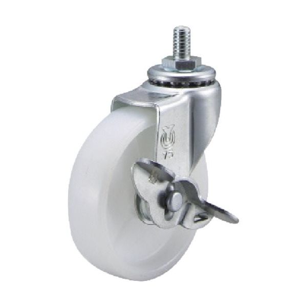 ユーエイ ねじ込みキャスターS付自在車 65径ナイロン車輪 ET-65NS