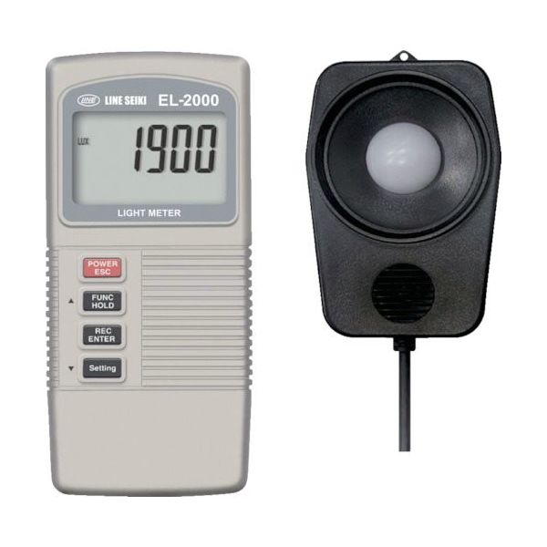ライン精機 照度計 EL-2000 1個 838-2629（直送品）