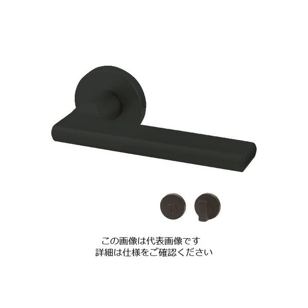 MK リベロレバーハンドル 間仕切錠 B/S50 マットブラック MLA-10004U 1セット（直送品）