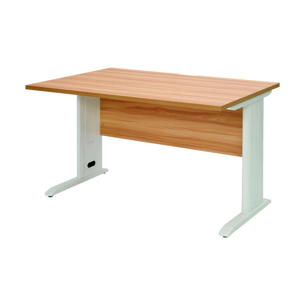 トラスコ中山 TRUSCO 平机 ナチュラル天板X白脚 W1200xD700XH700 TSLD1270NA-W 1台 194-8637（直送品）