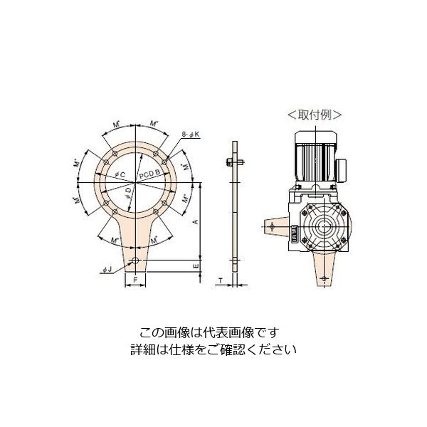 椿本チエイン クローゼモータ CSM22TA 1個（直送品）