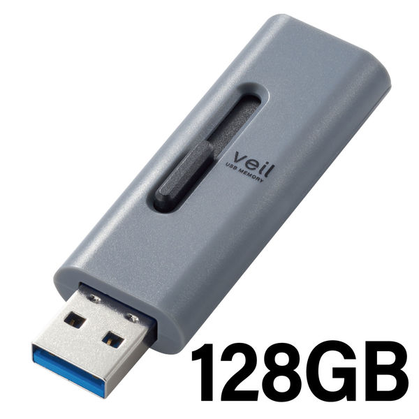 USBメモリ USB 128GB USB3.2 Gen1(USB3.0) KIOXIA キオクシア TransMemory U301 キャップ式  ホワイト 海外リテール LU301W128GG4 ◇メ