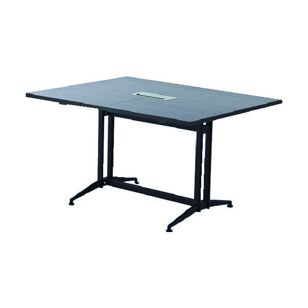 トラスコ中山 TRUSCO T字脚大会議テーブル 基本 W1300×D1000×H720 ダーク TMT1310-DB 1台（直送品）