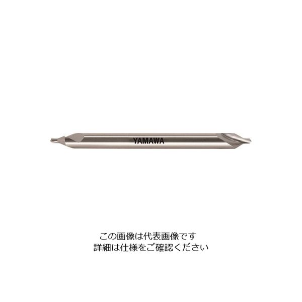 ヤマワ ロングシャンク強ねじれ溝A形60° センタ穴ドリル CEーSL L200 5X60°X12 CE-SL-200-5X60X12 1本（直送品）