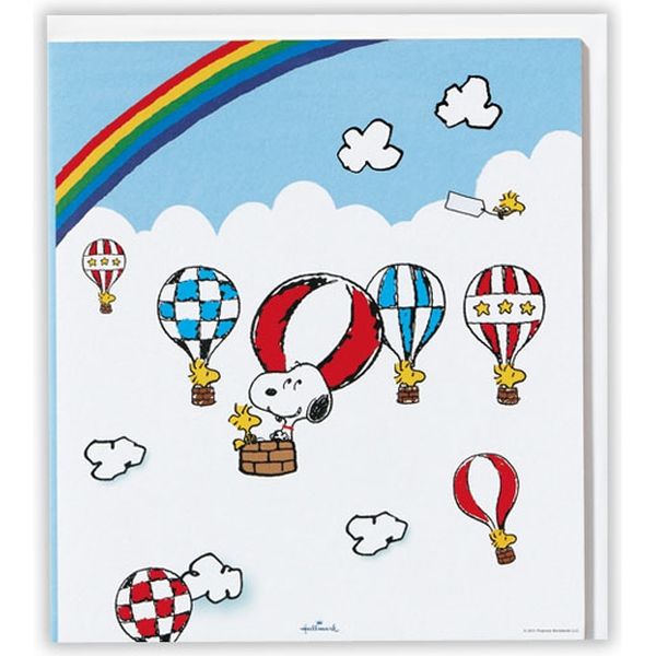 日本ホールマーク 色紙　スヌーピー二つ折り気球3 784201 3枚（直送品）