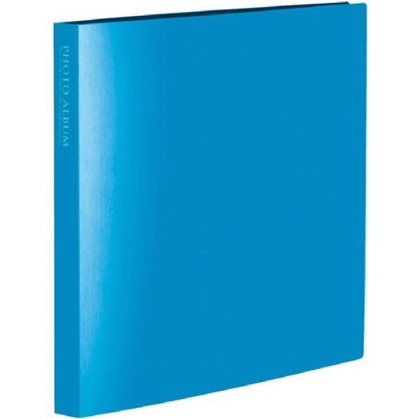 セキセイ フォトアルバム　ましかくフォトサイズ（W89×H89mm）　高透明　160枚　2列2段　ブルー KP-8916-10 1冊（直送品）