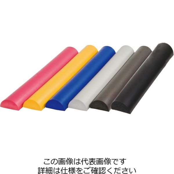 カーボーイ 安心クッション 半円型40cm ACー40 イエロー AC-40 1セット(4個)（直送品）